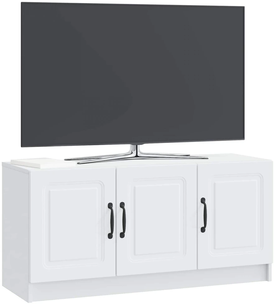 TV staliukas Televizoriaus spintelė Balta 99 x 34,5 x 47 cm Apdirbta mediena