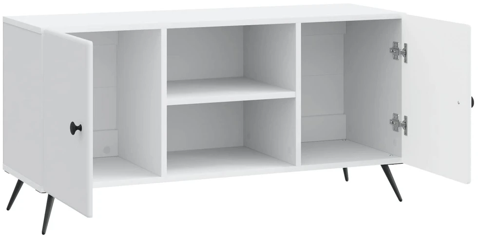 TV staliukas Televizoriaus spintelė Balta 102 x 34,5 x 50 cm