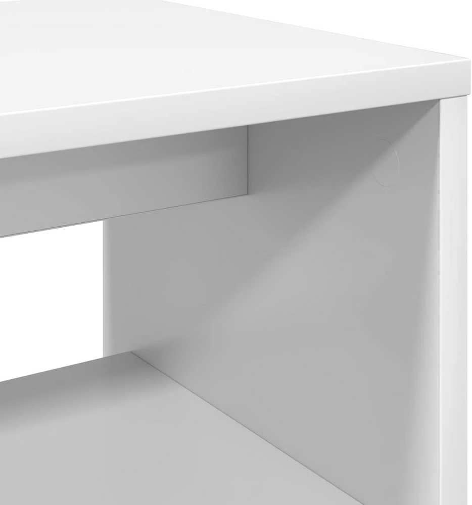 TV staliukas Televizoriaus spintelė 60 x 30 x 40 cm Balta Apdirbta mediena