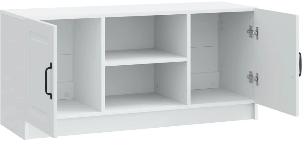 TV staliukas Televizoriaus spintelė Balta 102 x 34,5 x 47 cm