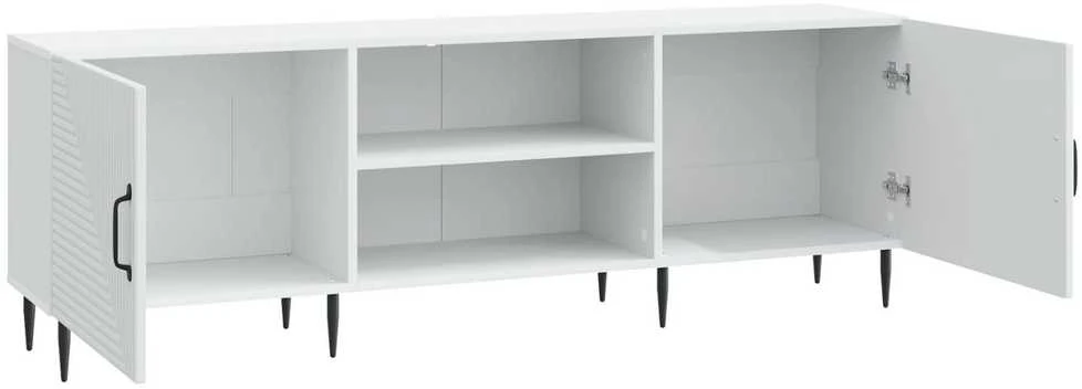 TV staliukas Televizoriaus spintelė 150 x 31 x 50 cm Balta Apdirbta mediena
