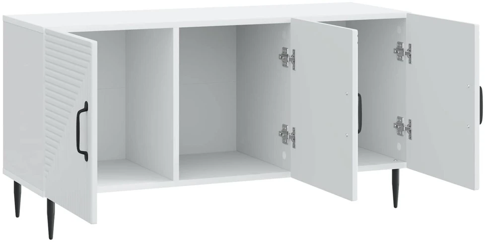 TV staliukas Televizoriaus spintelė Balta 99 x 34,5 x 50 cm Apdirbta mediena