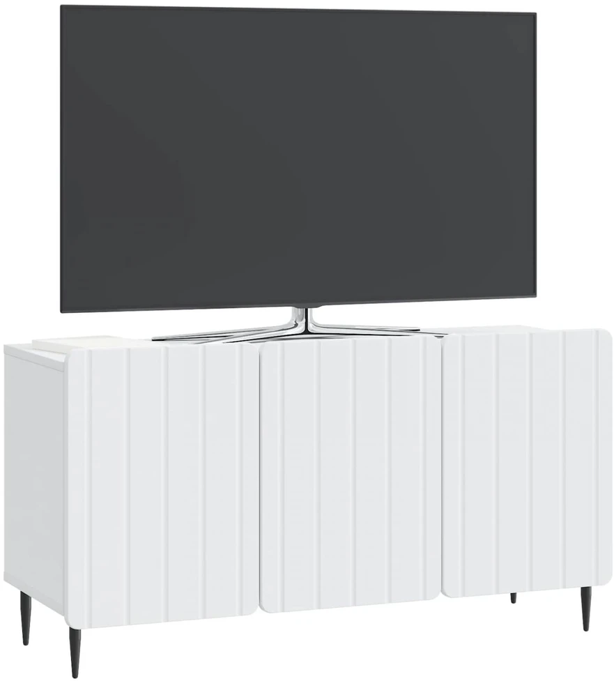 TV staliukas Televizoriaus spintelė Balta 99 x 34,5 x 52 cm Apdirbta mediena