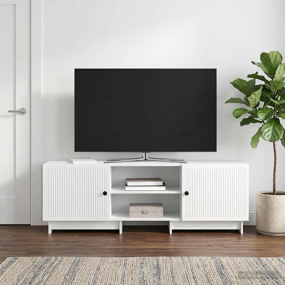 TV staliukas Televizoriaus spintelė Baltas 150 x 31 x 50 cm Dirbtinė mediena