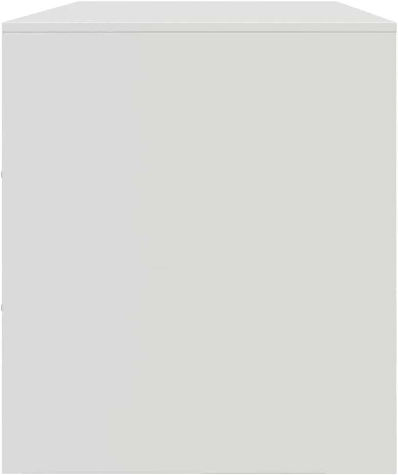 TV staliukas Televizoriaus spintelė, baltos spalvos, 99x39x44cm, plienas