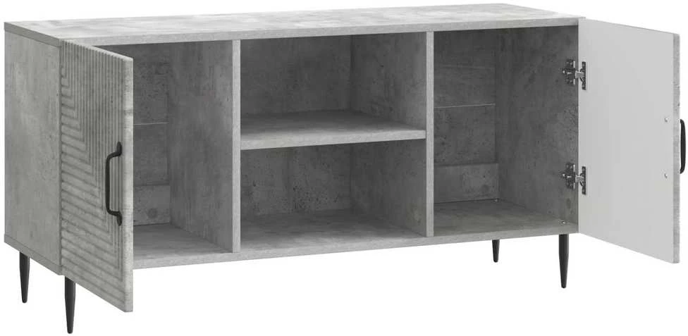 TV staliukas Televizoriaus spintelė Betono pilka 102 x 34,5 x 50 cm