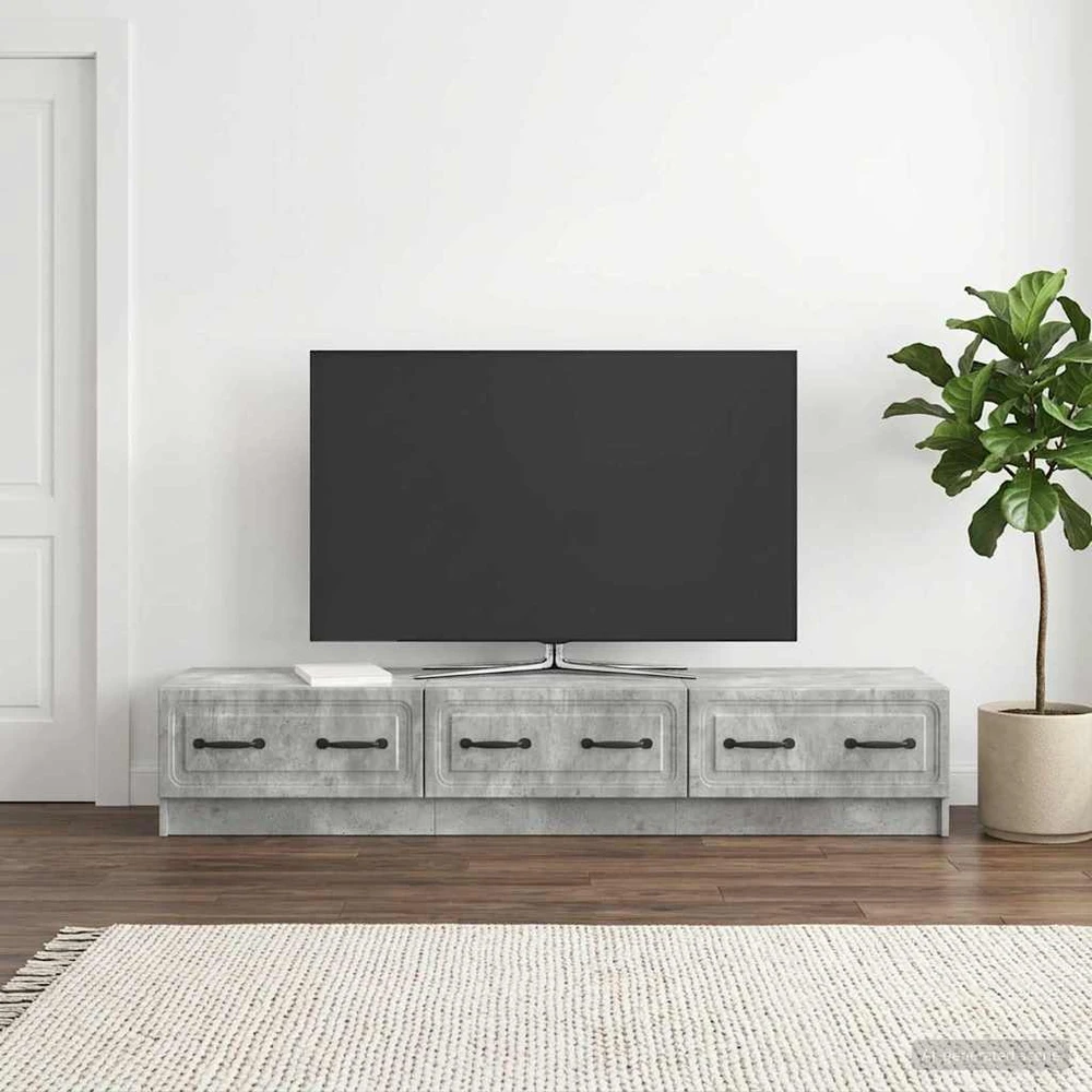 Televizoriaus spintelė 147 x 34,5 x 27 cm Betono pilka