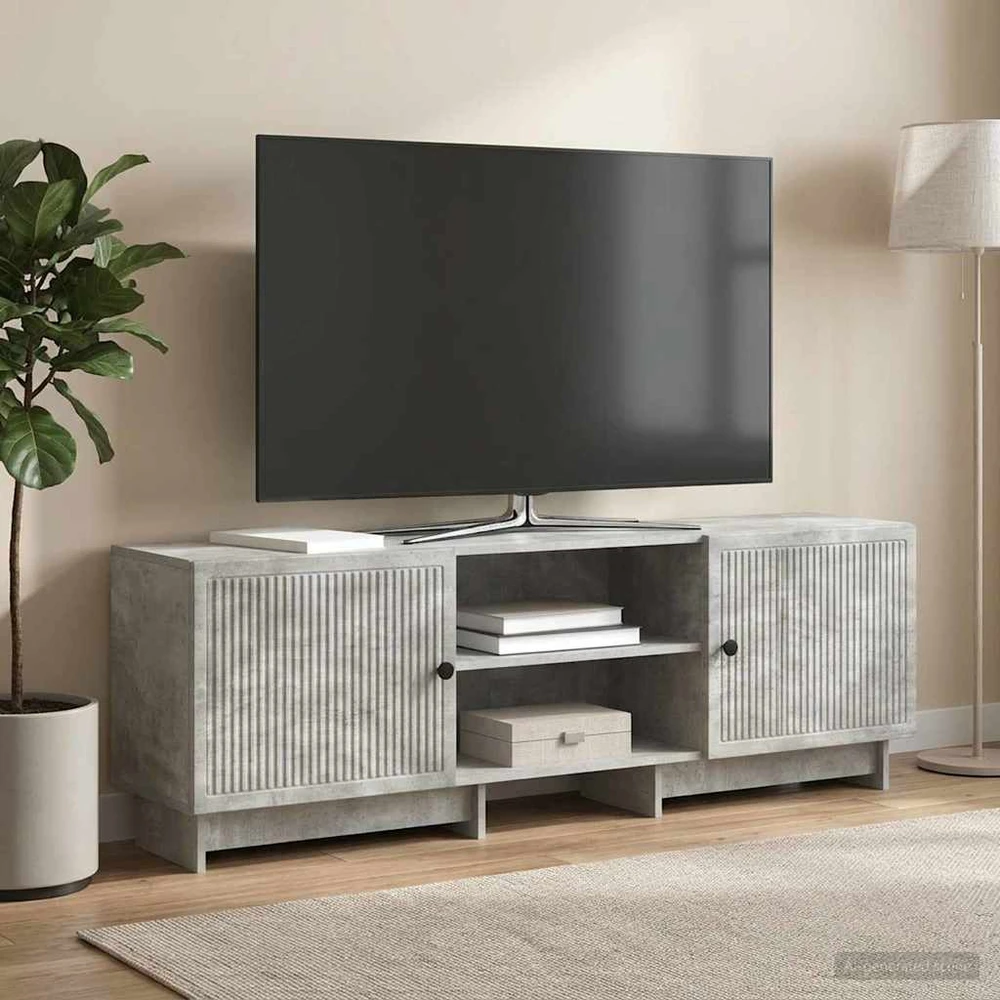 TV staliukas Televizoriaus spintelė 150 x 31 x 50 cm Betono pilka