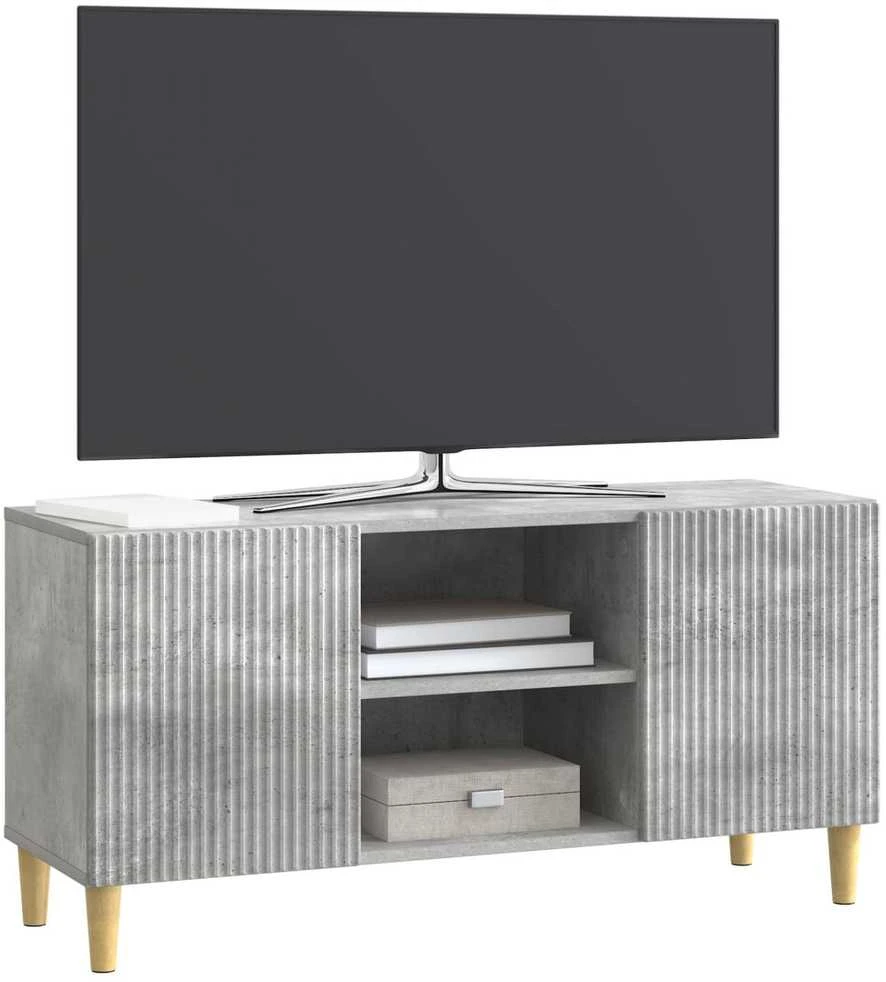 TV staliukas Televizoriaus spintelė 102 x 34,5 x 50 cm Betono pilka