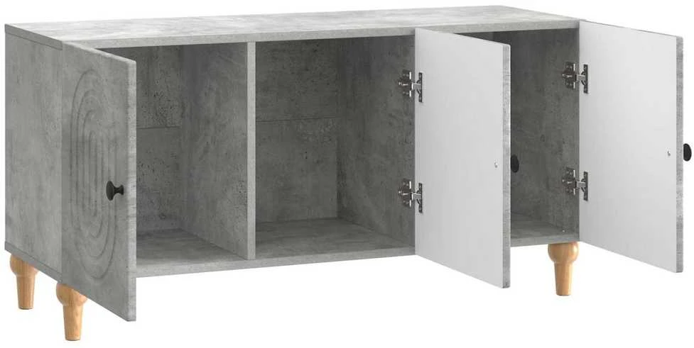TV staliukas Televizoriaus spintelė 99 x 34,5 x 50 cm Betono pilka