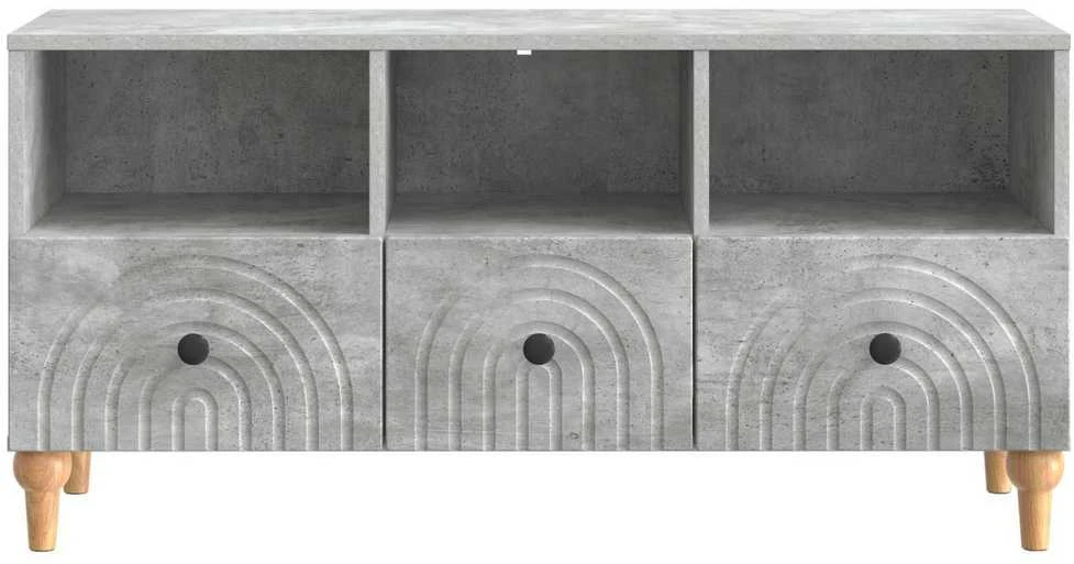 TV staliukas Televizoriaus spintelė 102 x 34,5 x 50 cm Betono Pilka