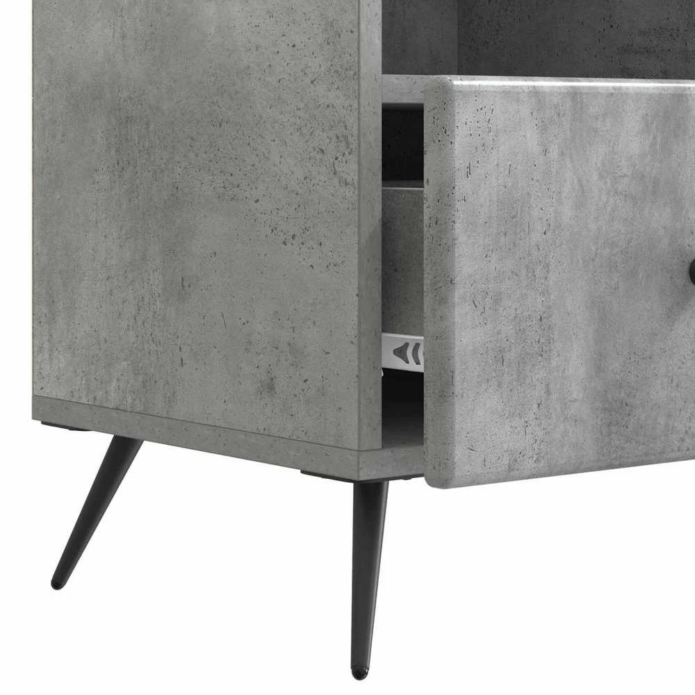 TV staliukas Televizoriaus spintelė Betono pilka 102 x 34,5 x 50 cm