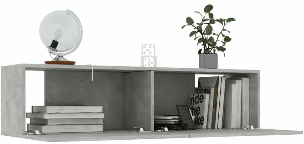 TV staliukas Televizoriaus spintelė, betono, 120x30x30cm, apdirbta mediena