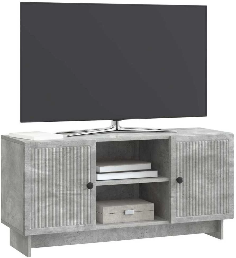 TV staliukas Televizoriaus spintelė 102 x 34,5 x 50 cm Betono pilka