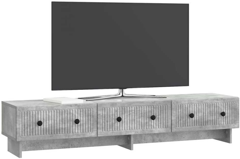 TV staliukas Televizoriaus spintelė 147 x 34,5 x 30 cm Betono pilka