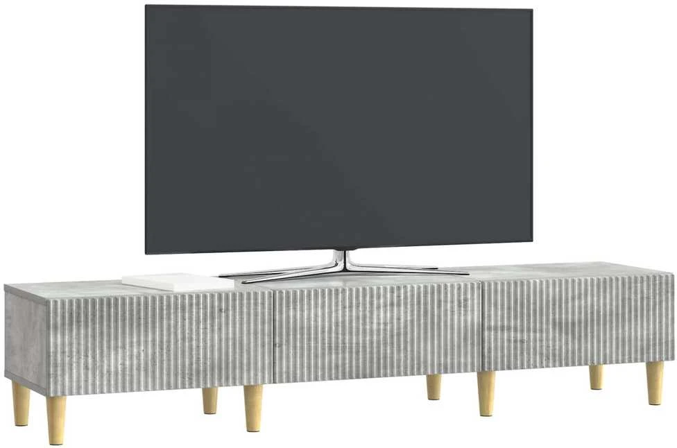 TV staliukas Televizoriaus spintelė Betono pilka 147 x 34,5 x 30 cm