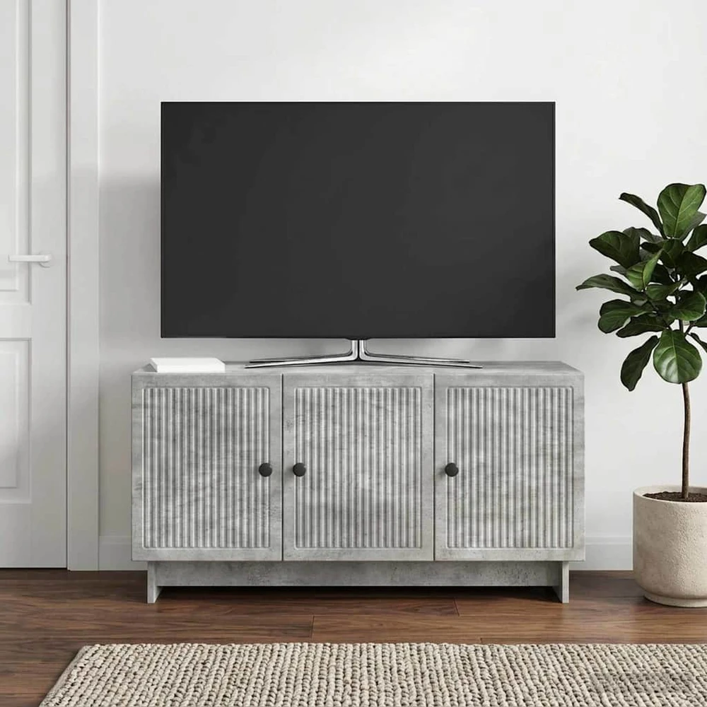 TV staliukas Televizoriaus spintelė 99 x 34,5 x 50 cm Betono pilka