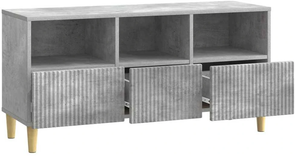TV staliukas Televizoriaus spintelė 102 x 34,5 x 50 cm Betono pilka