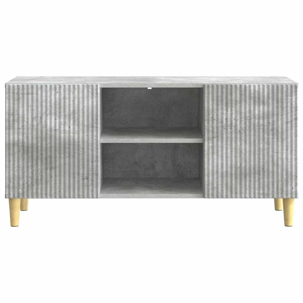 TV staliukas Televizoriaus spintelė 102 x 34,5 x 50 cm Betono pilka