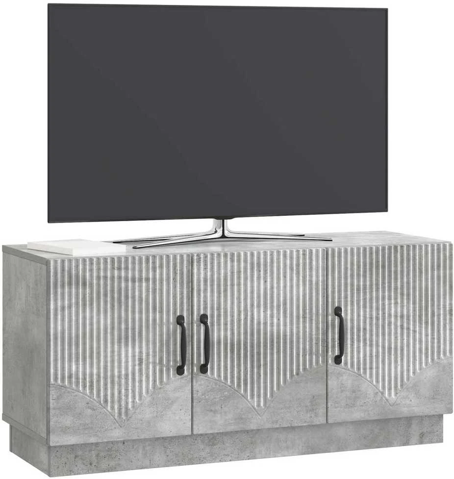 TV staliukas Televizoriaus spintelė Betono pilka 99 x 34,5 x 47 cm