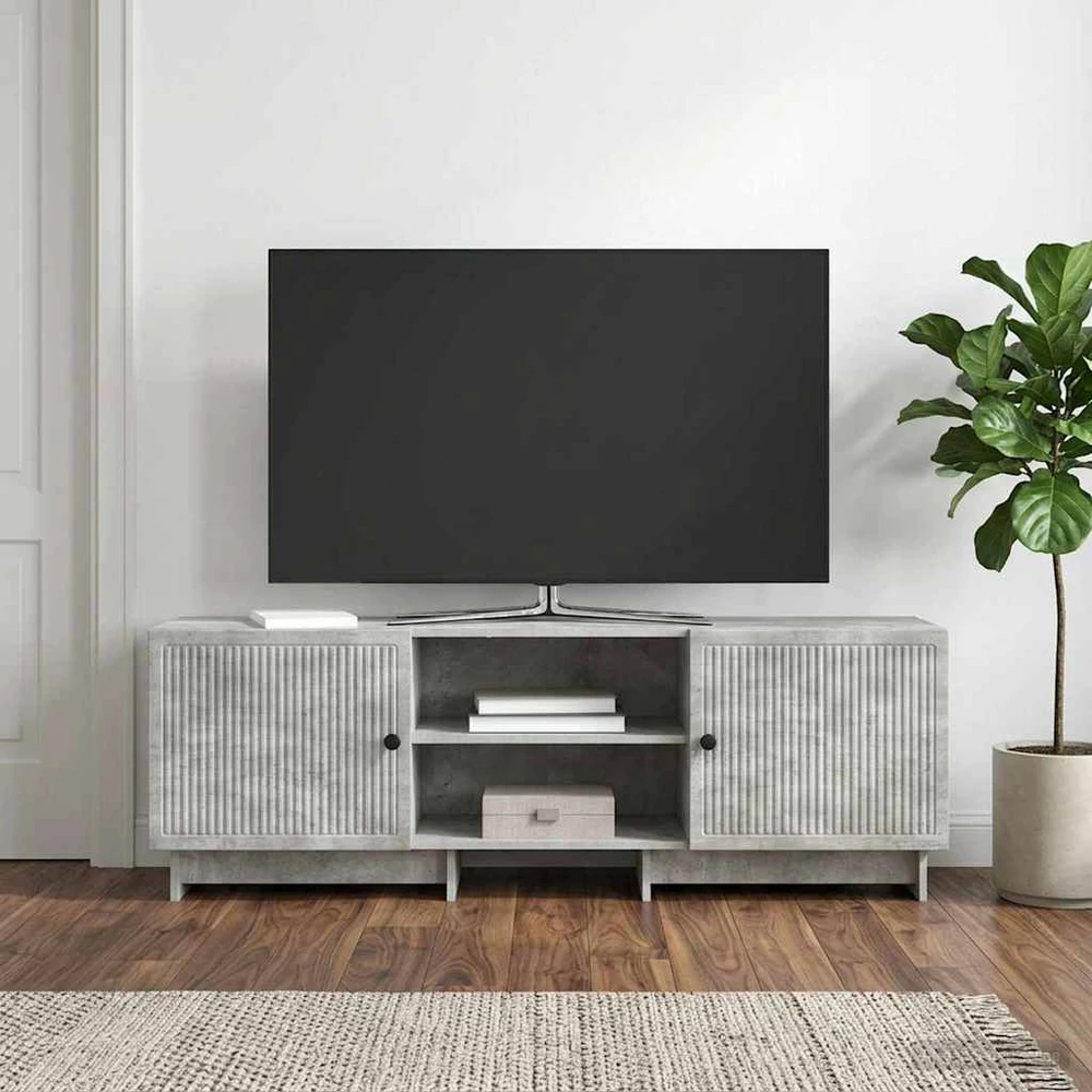 TV staliukas Televizoriaus spintelė 150 x 31 x 50 cm Betono pilka