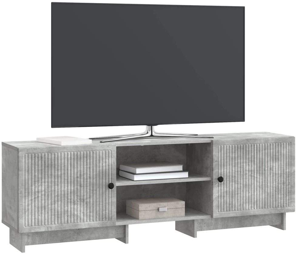 TV staliukas Televizoriaus spintelė 150 x 31 x 50 cm Betono pilka