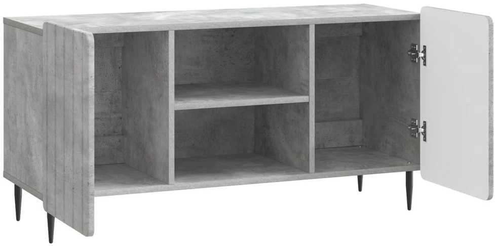 TV staliukas Televizoriaus spintelė 102 x 34,5 x 52 cm Betono pilka