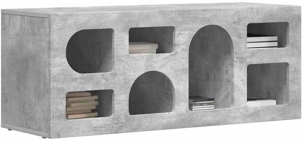 TV staliukas Televizoriaus spintelė ELST 100 x 35 x 40 cm Betono pilka