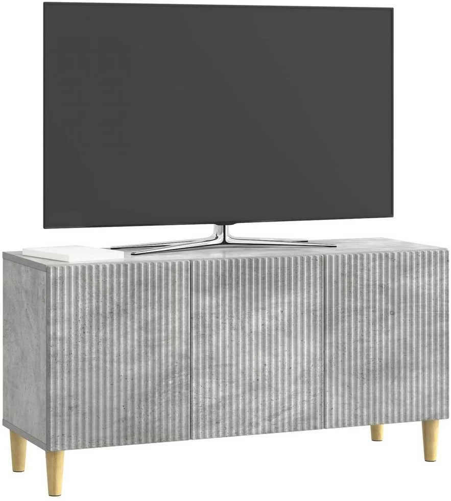 TV staliukas Televizoriaus spintelė 99 x 34,5 x 50 cm Betono pilka