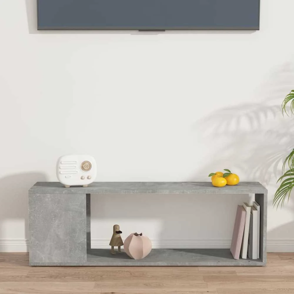 TV staliukas Televizoriaus spintelė, betono, 100x24x32cm, apdirbta mediena