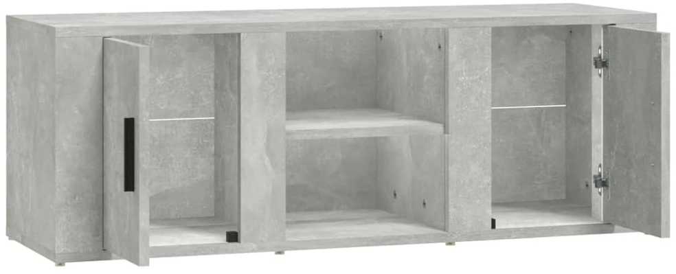 TV staliukas Televizoriaus spintelė, betono pilka, 100x31,5x35cm, mediena