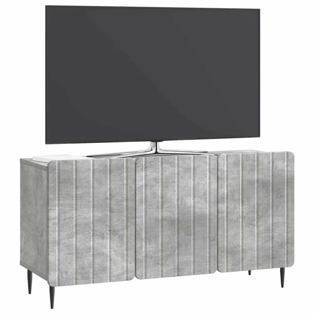 TV staliukas Televizoriaus spintelė 99 x 34,5 x 52 cm Betono pilka