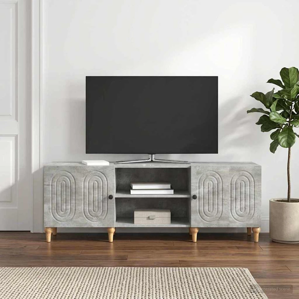 TV staliukas Televizoriaus spintelė 150 x 31 x 50 cm Betono pilka