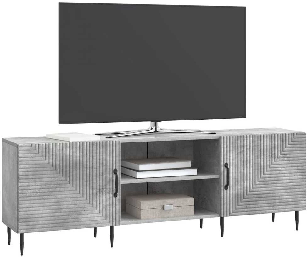 TV staliukas Televizoriaus spintelė 150 x 31 x 50 cm Betono pilka