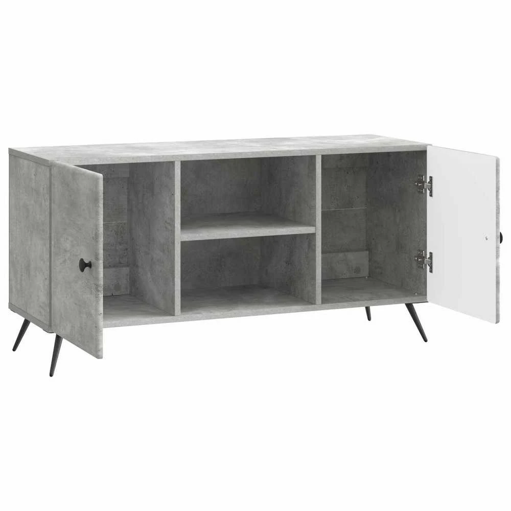 TV staliukas Televizoriaus spintelė 102 x 34,5 x 50 cm Betono pilka