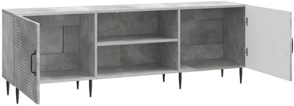TV staliukas Televizoriaus spintelė 150 x 31 x 50 cm Betono pilka