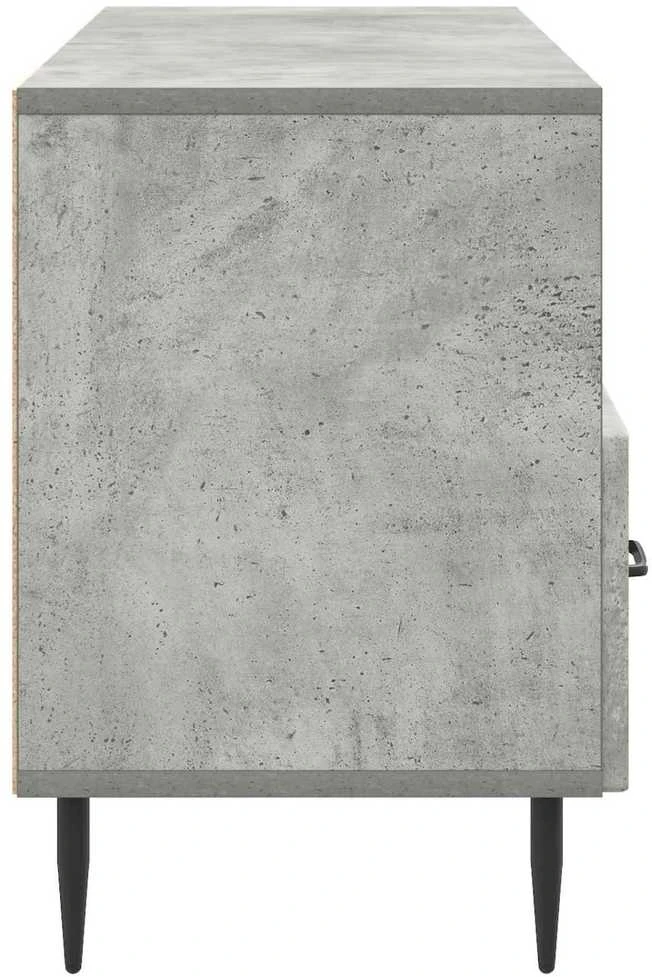 TV staliukas Televizoriaus spintelė Betono pilka 102 x 34,5 x 50 cm