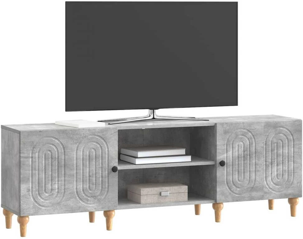 TV staliukas Televizoriaus spintelė 150 x 31 x 50 cm Betono pilka