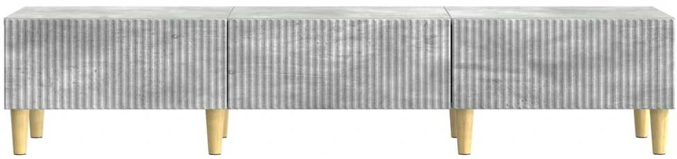 TV staliukas Televizoriaus spintelė Betono pilka 147 x 34,5 x 30 cm