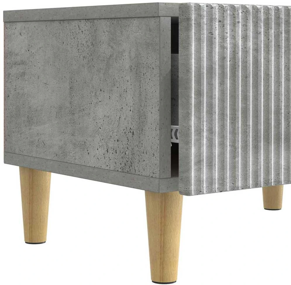 TV staliukas Televizoriaus spintelė Betono pilka 147 x 34,5 x 30 cm