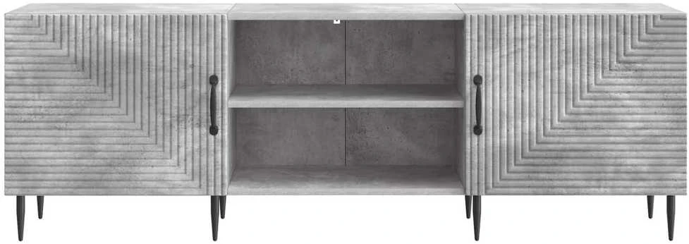 TV staliukas Televizoriaus spintelė 150 x 31 x 50 cm Betono pilka