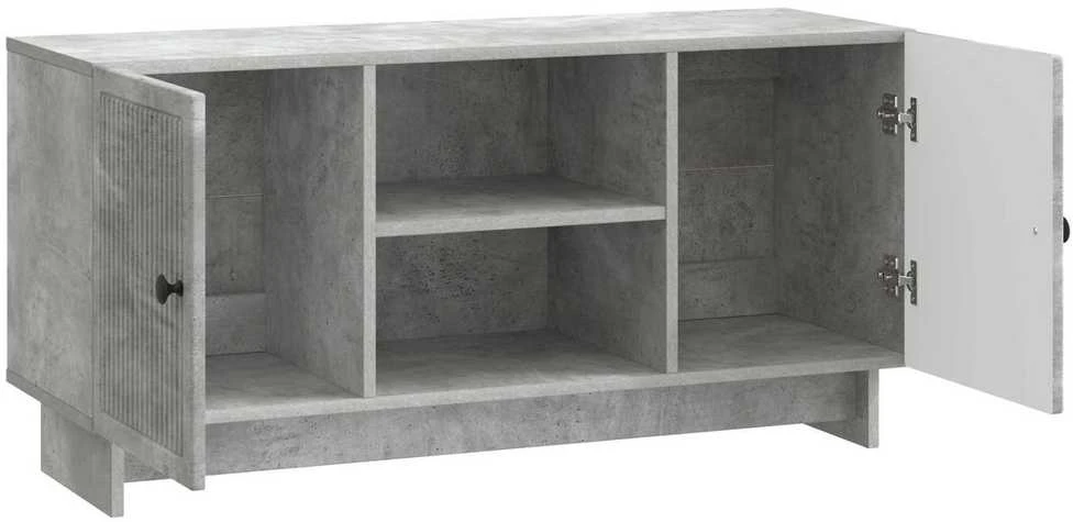 TV staliukas Televizoriaus spintelė 102 x 34,5 x 50 cm Betono pilka