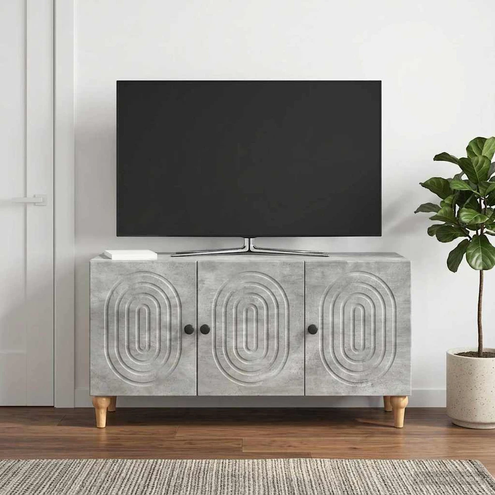 TV staliukas Televizoriaus spintelė 99 x 34,5 x 50 cm Betono pilka