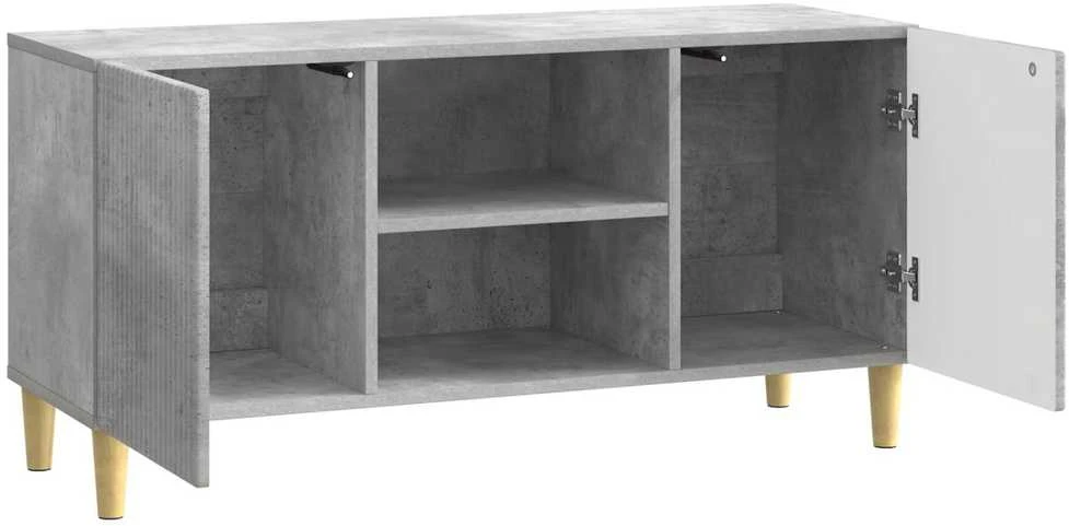 TV staliukas Televizoriaus spintelė 102 x 34,5 x 50 cm Betono pilka