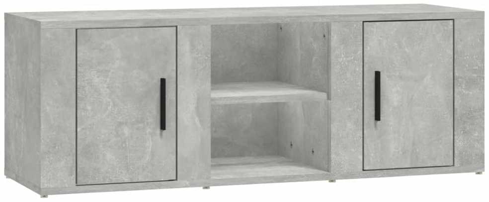 TV staliukas Televizoriaus spintelė, betono pilka, 100x31,5x35cm, mediena