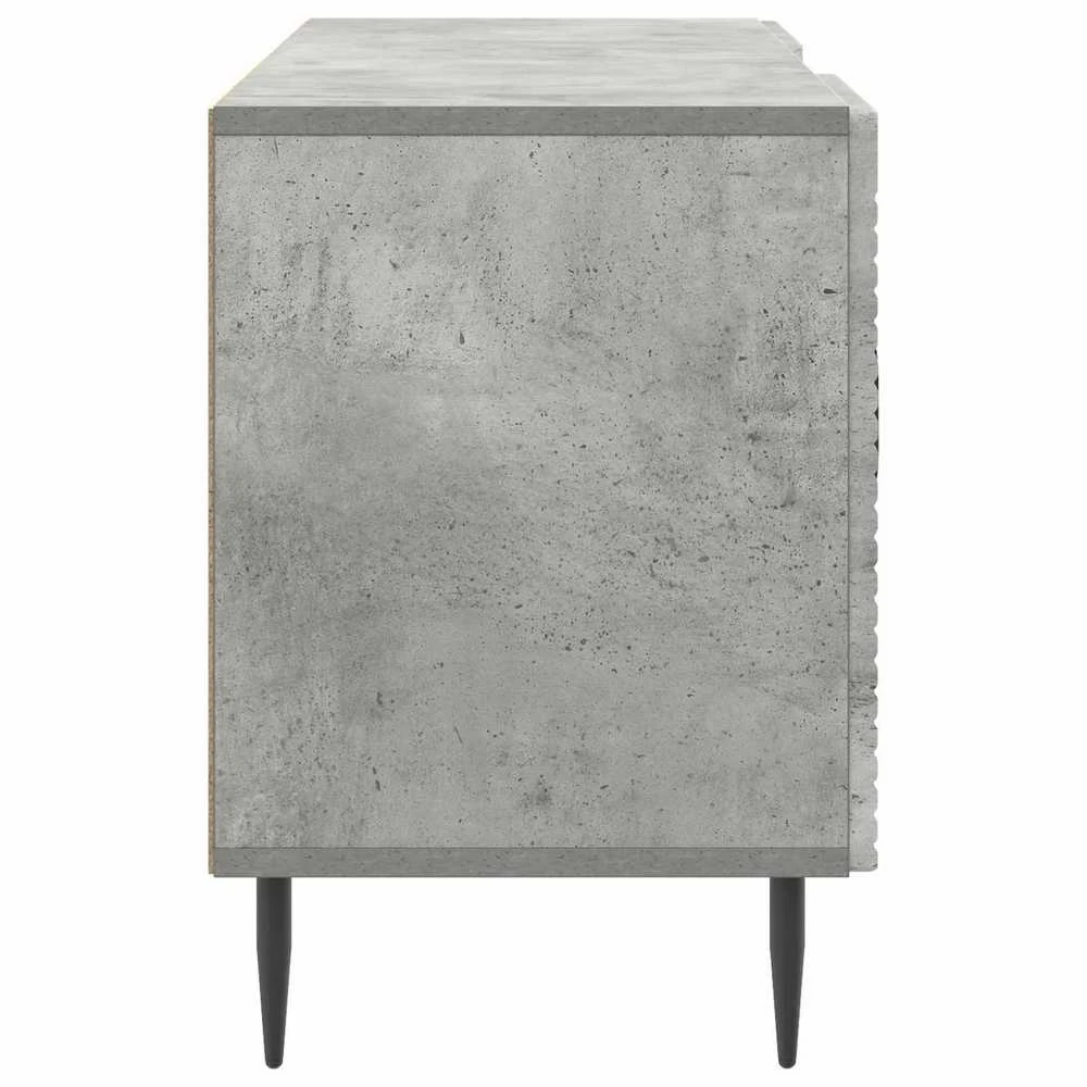 TV staliukas Televizoriaus spintelė Betono pilka 102 x 34,5 x 50 cm
