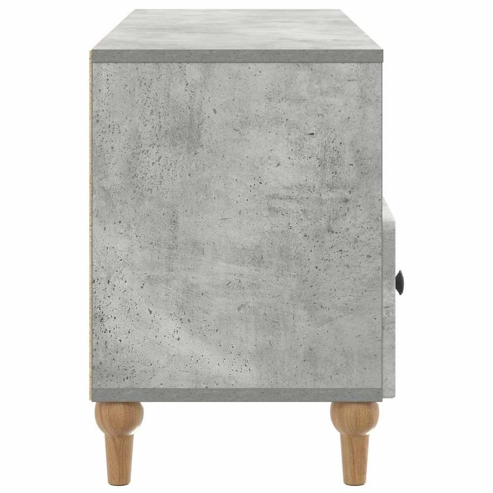 TV staliukas Televizoriaus spintelė 102 x 34,5 x 50 cm Betono Pilka