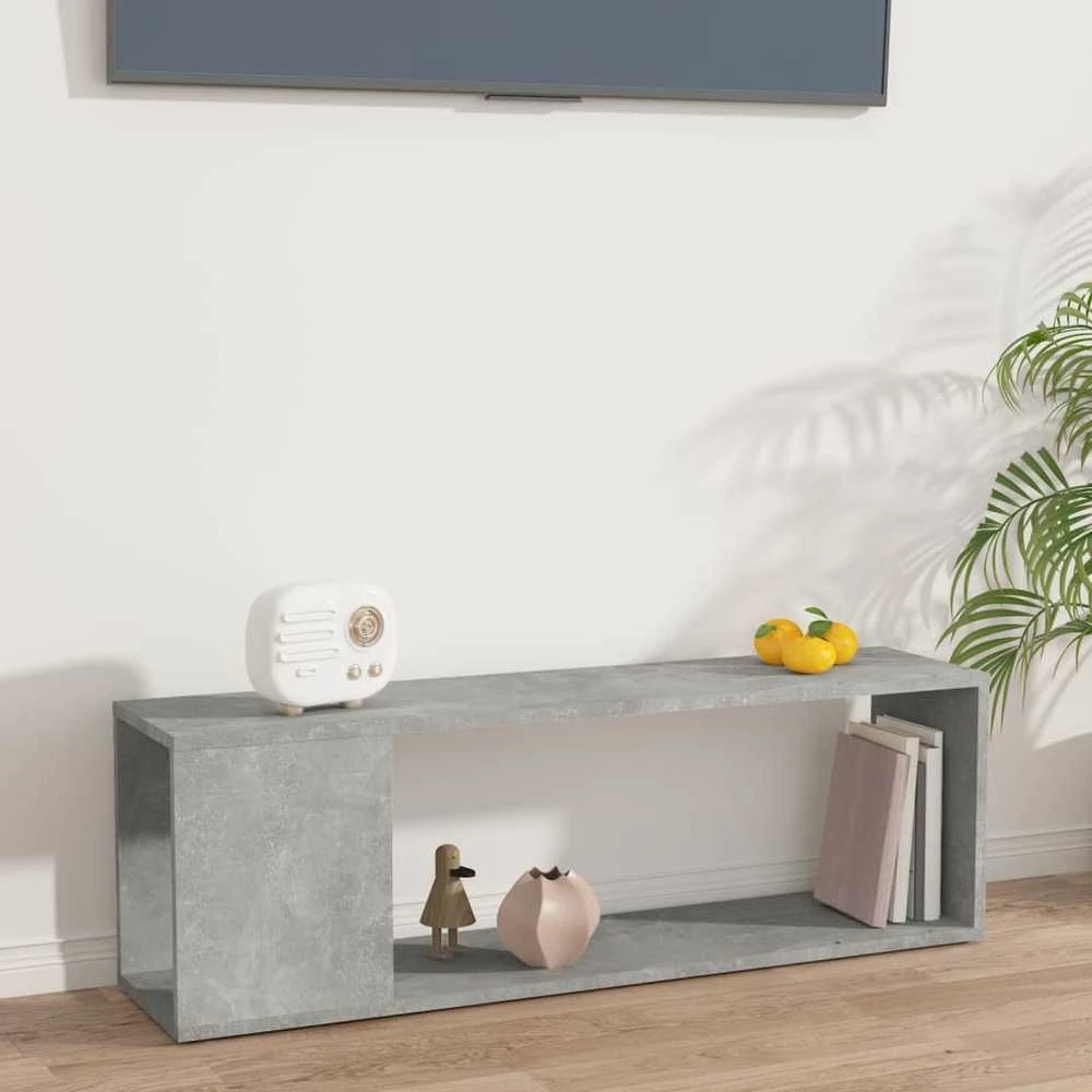 TV staliukas Televizoriaus spintelė, betono, 100x24x32cm, apdirbta mediena
