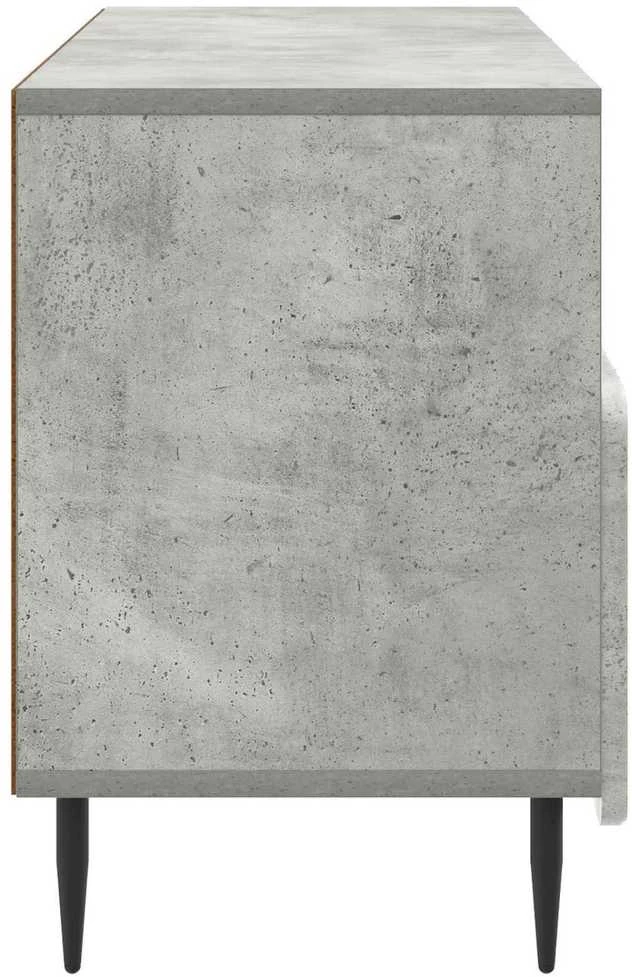 TV staliukas Televizoriaus spintelė Betono pilka 102 x 34,5 x 50 cm