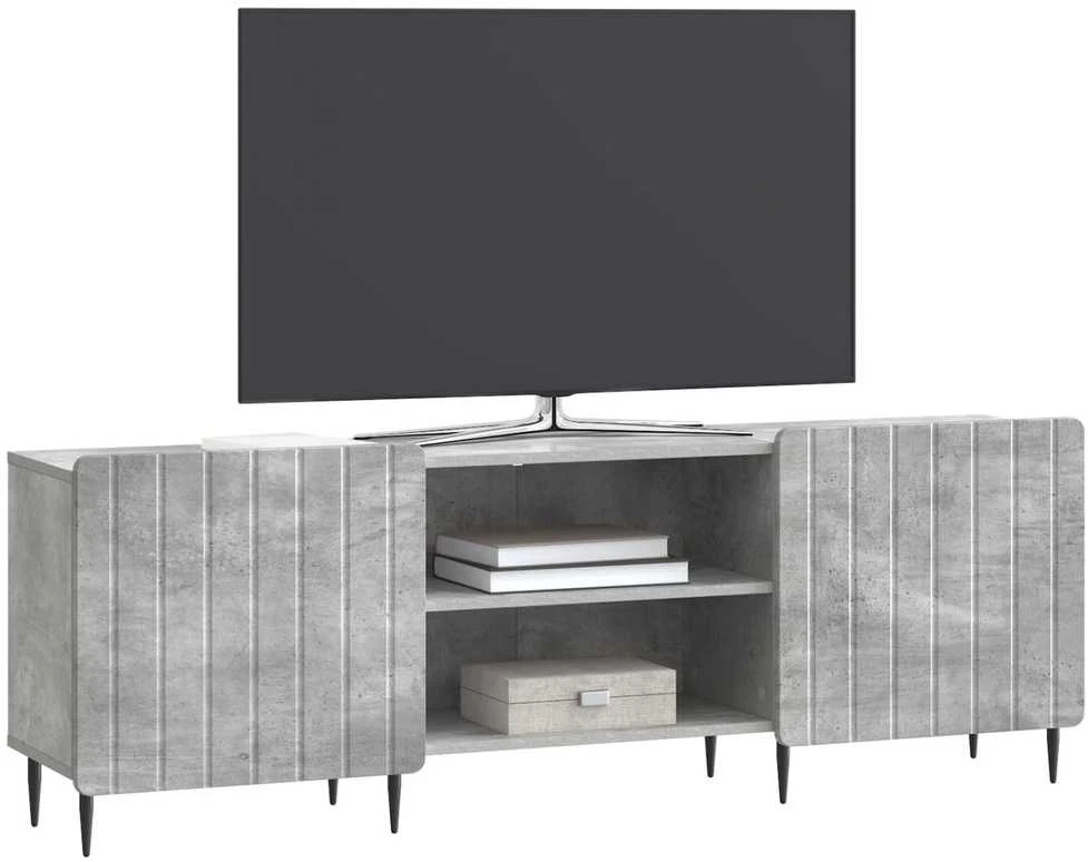 TV staliukas Televizoriaus spintelė Betono pilka 150 x 31 x 52 cm